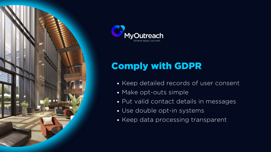 how to comply with gdpr